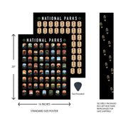National Park Scratch Off Poster - National Park Checklist