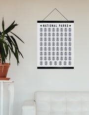 National Park Scratch Off Poster - National Park Checklist
