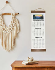 Custom Triple State Park Checklist Poster