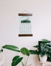 West Virginia State Park Checklist - West Virginia Poster